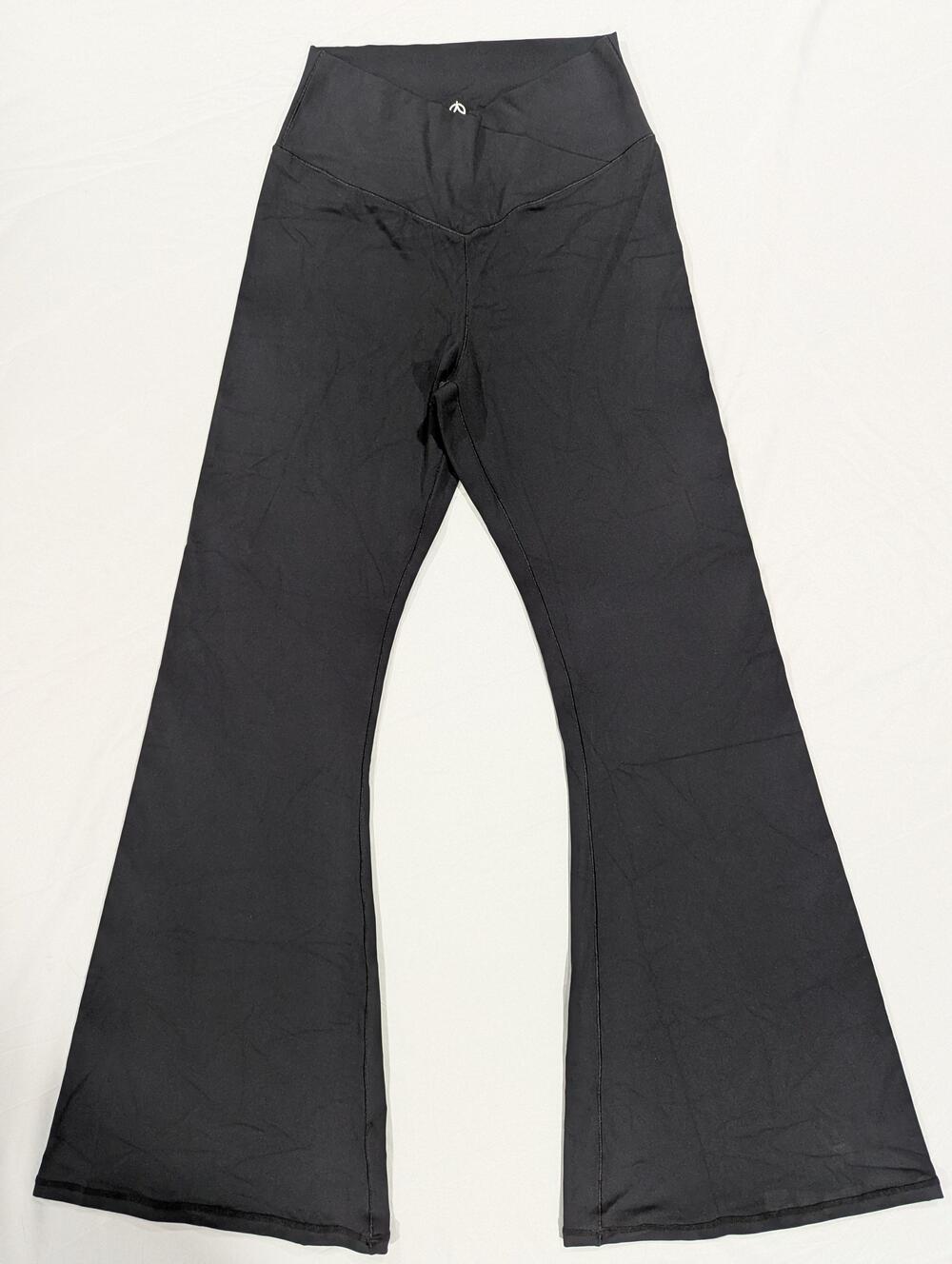Sunzel Leggings Womens XL Black Flare Ankle High Waist Yoga Pants Stretch